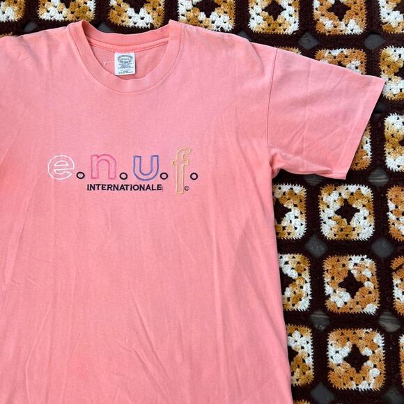 e.n.u.f. internationale embroidered tee - Picture 1 of 5